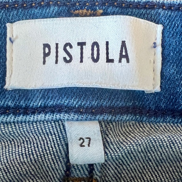 Pistola High Rise Raw Hem Straight Leg Jean - Size 27 - Picture 11 of 12